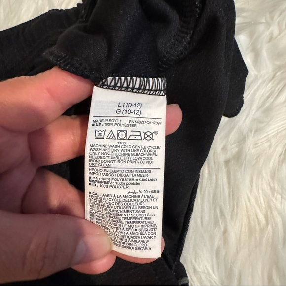 Old Navy Active Boys L 10-12 Black Go-Dry Cool Athletic Track Pants - Picture 4 of 5